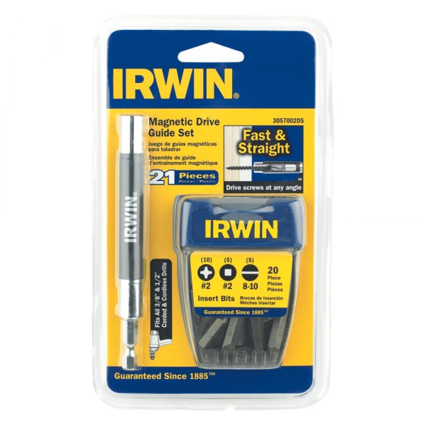 IRWIN® - Bit Set with Magnetic Drive Guide (21 Pieces)