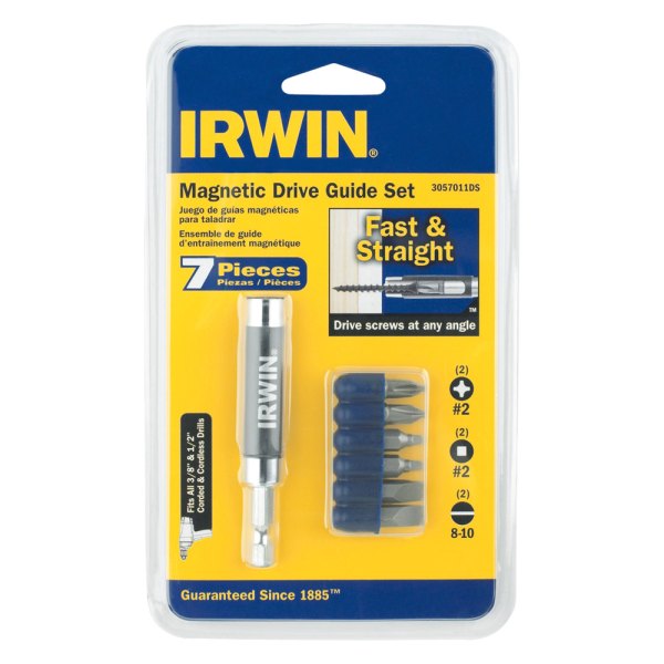 IRWIN® - Bit Set with Compact Magnetic Drive Guide (7 Pieces)