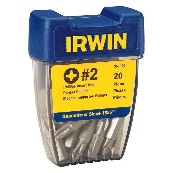 IRWIN® - Pro-Pak™ #2 SAE Phillips Insert Bits (20 Pieces)