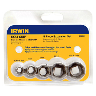 Irwin® - Bolt-Grip™ 5-piece 3/8" Drive 5/16" to 3/4" Hex Shank Bolt Extractor Set