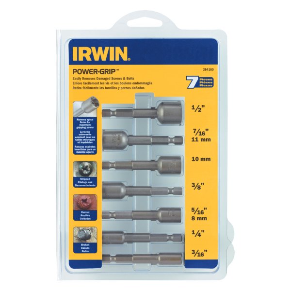 Irwin® - Power-Grip™ 1/4" Drive 3/16" Hex Key Bolt Extractor 