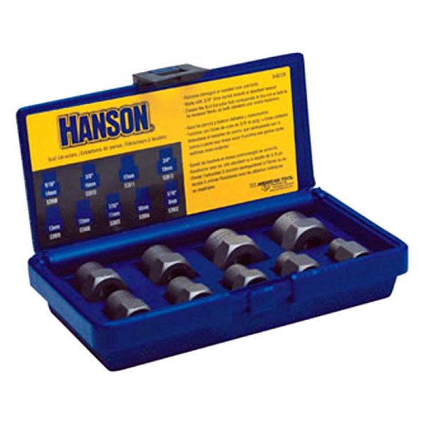 Irwin® - Hanson™ 9-piece 3/8" Drive 5/16" to 3/4" Hex Shank Bolt Extractor Set