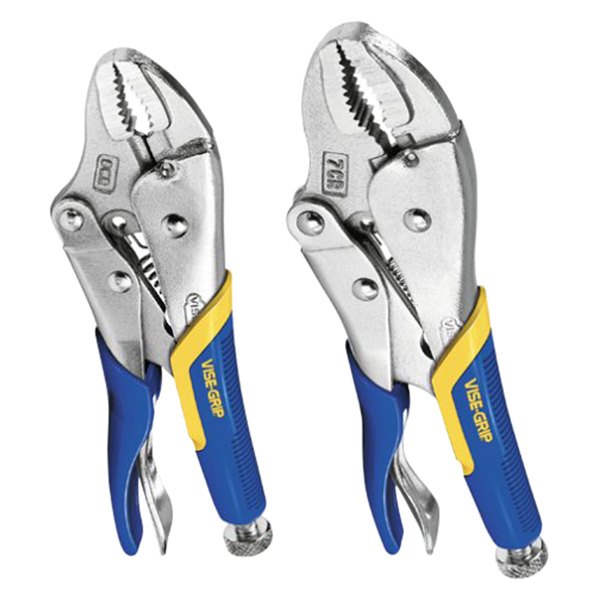 IRWIN® - 2-piece 5" to 7" Multi-Material Handle Curved Jaws Locking Pliers Set