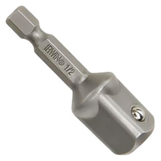 IRWIN® 93795 - 2" Hex to Square Socket Adapters with Ball Lock (10 Pieces)
