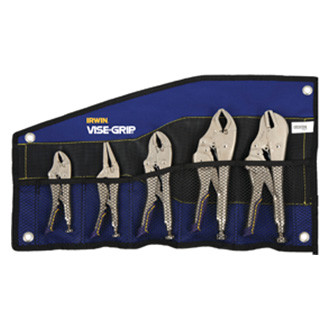 IRWIN® - Vise Grip™ Fast Release™ 5-piece 5" to 10" Metal Handle V/Long Nose/Straight/Curved Jaws Locking Pliers Set