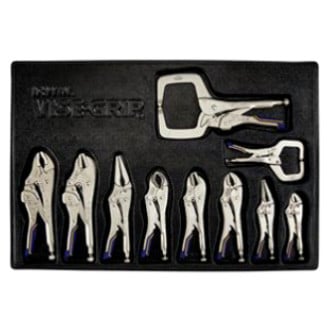 IRWIN® - Vise Grip™ Fast Release™ 10-piece 5" to 11" Metal Handle V/Long Nose/Straight/Curved Jaws Locking Pliers Set