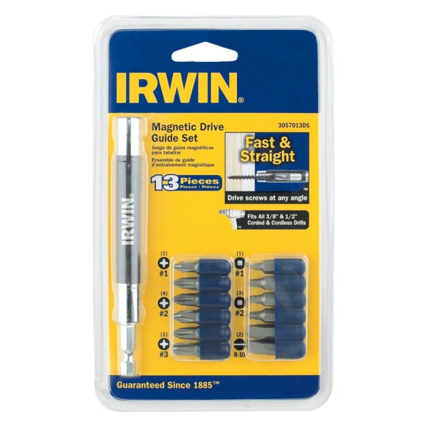 IRWIN® - Bit Set with Magnetic Drive Guide (13 Pieces)