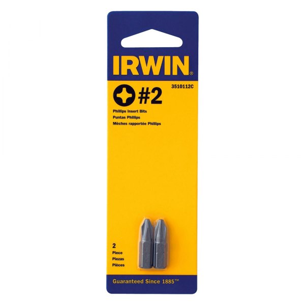 IRWIN® - #2 SAE Phillips Insert Bits (2 Pieces)