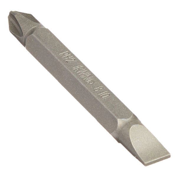 IRWIN® - #2 Phillips/8R-10F Slotted SAE Double End Bits (2 Pieces)