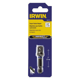 IRWIN® - Impact Performance Series™ 2" Black Oxide Hex to Square Socket Adapter with Ball Lock (1 Piece)