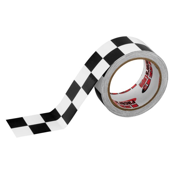 ISC Racers Tape® - 45' x 2" White/Black Checkerboard Barrier Tape