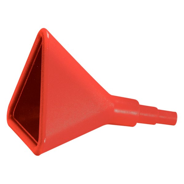 JAZ® - 14" Red Plastic Triangular Funnel