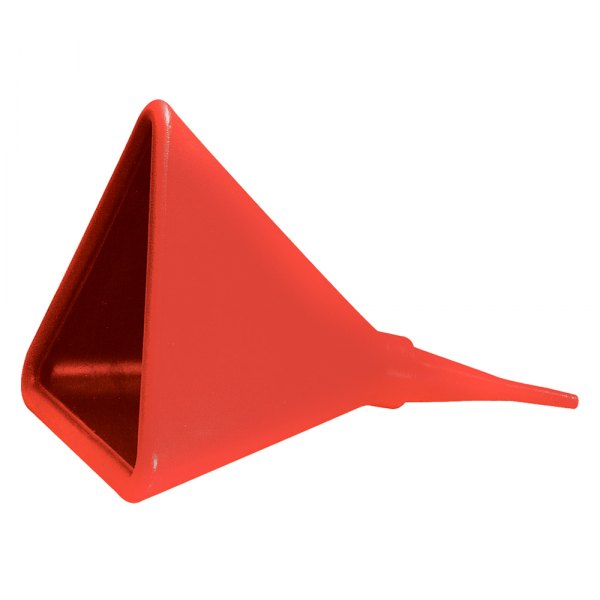 JAZ® - 16" Red Plastic Triangular Funnel