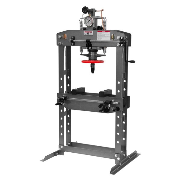 JET Tools® - 15 t Manual/Hydraulic H-Type Press with Hand Winch