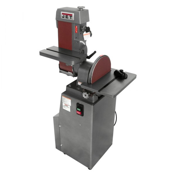 JET Tools® - J-4200A Industrial Combination Disc/Belt Finishing Machine with 12" Disc and 6" x 48" Belt