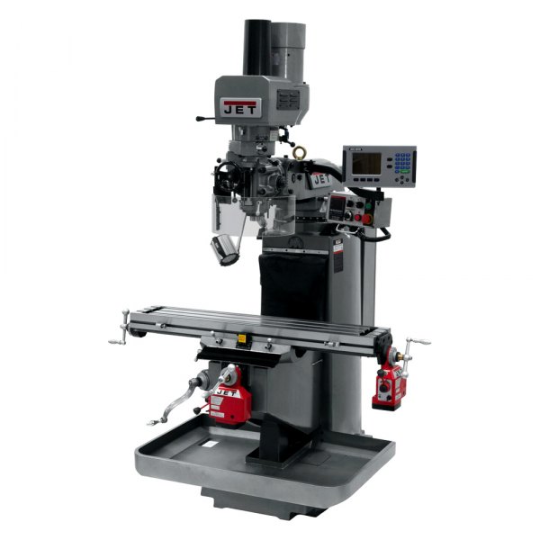 JET Tools® - JTM-949EVS Milling Machine with ACU-RITE 203 DRO, X/Y-Axis Powerfeed and Air Powered Drawbar