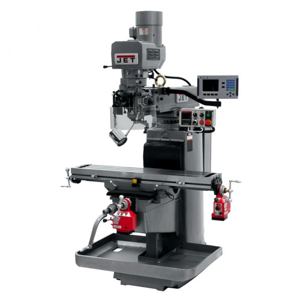 JET Tools® - JTM-1050EVS2/230 Milling Machine with ACU-RITE 203 DRO and X/Y-Axis Powerfeed