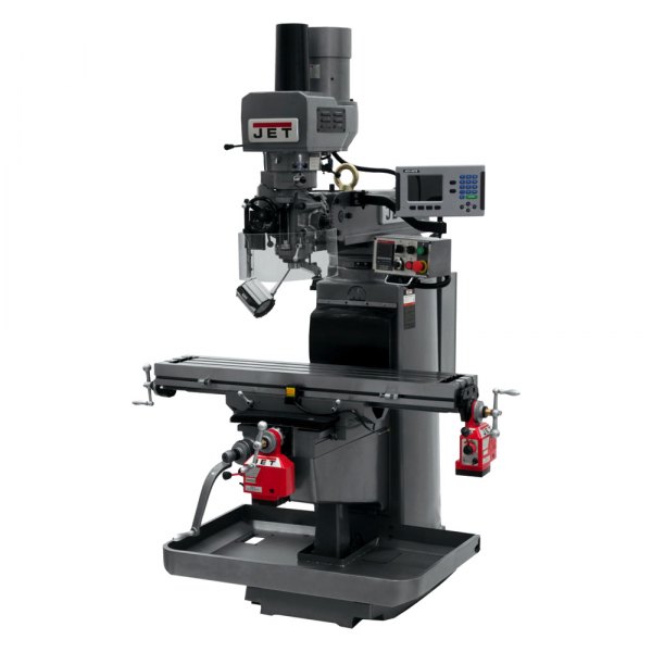 JET Tools® - JTM-1050EVS2/230 Milling Machine with ACU-RITE 203 DRO, X/Y-Axis Powerfeed and Air Powered Drawbar