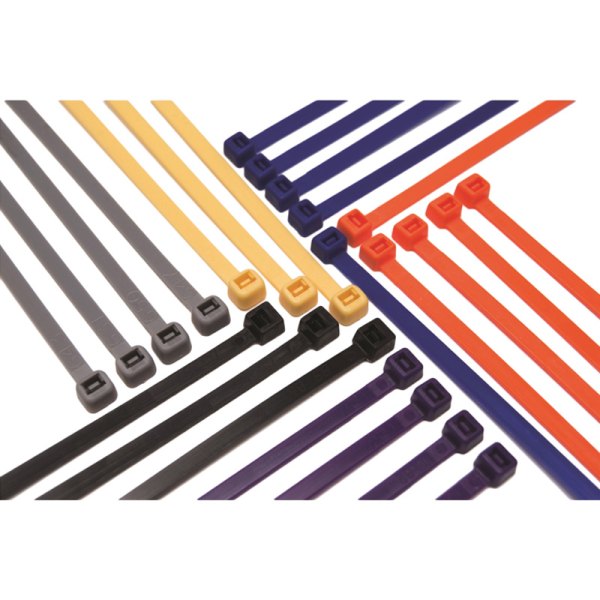 JT&T® - 4" x 18 lb Nylon Black UV Resistant Cable Ties