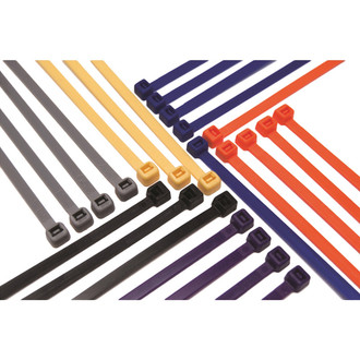 JT&T® - 11-1/2" x 50 lb Nylon Yellow Cable Ties