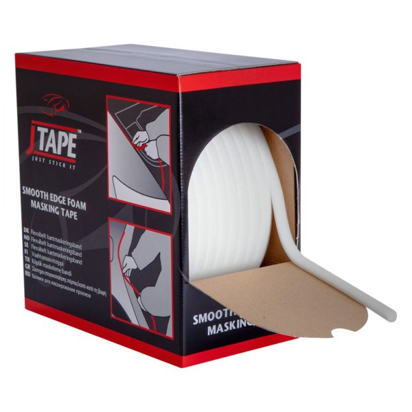 Jtape® - 163.8' x 0.5" White Smooth Edge Masking Tape