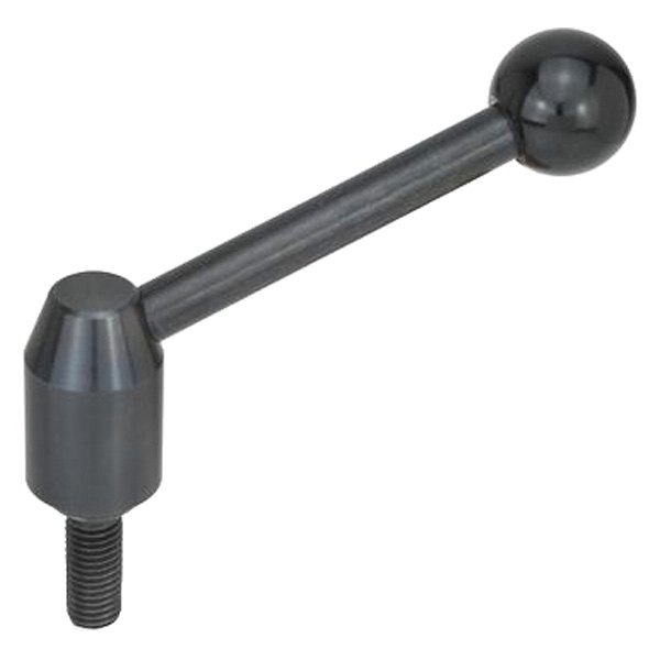 125mm Stud/ Length JW Winco 12N5WP4 NY-LEV Series WN 9100 Steel Stud Type Leveling Mount without Lag Bolt Holes M12 x 1.7 Thread Size Metric Size 1740kg Static Load J.W Glass Filled Nylon Plastic Base Winco Inc.