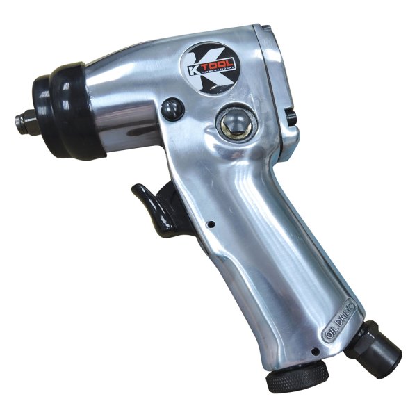 K-Tool International® - 3/8" Drive 75 ft lb Heavy Duty Pistol Grip Air Impact Wrench with 2" Extended Anvil 