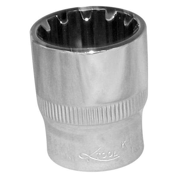 K-Tool International® - 3/8" Drive 12 mm Spline Metric Deep Socket