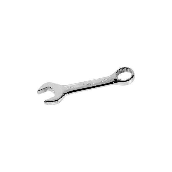 K-Tool International® - 7/16" 12-Point Angled Head Stubby Chrome Combination Wrench