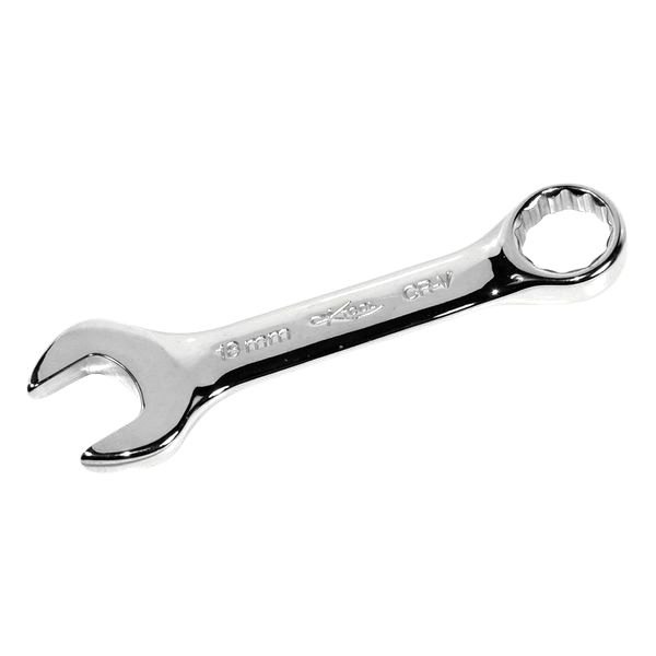 K-Tool International® - 18 mm 12-Point Angled Head Stubby Chrome Combination Wrench