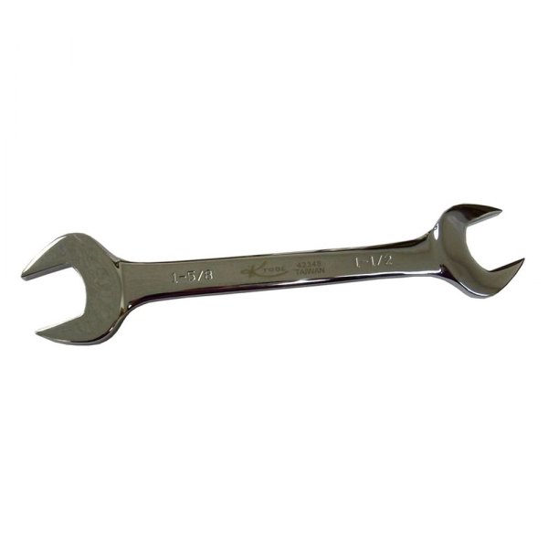 K-Tool International® - 1-1/2" x 1-5/8" Rounded Full Polished Double Open End Wrench