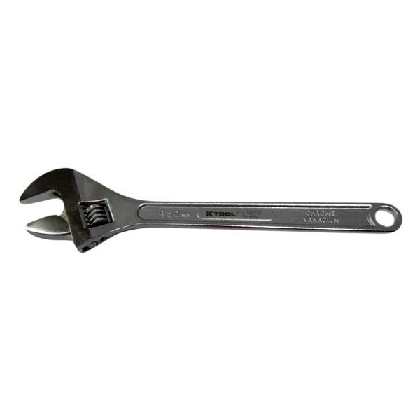 K-Tool International® - 2-1/4" x 18" OAL Plain Handle Adjustable Wrench
