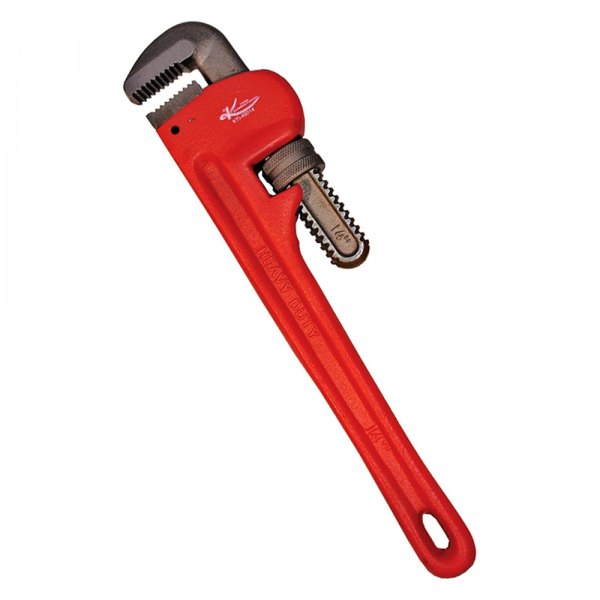 K-Tool International® - 1-1/2" x 14" Serrated Jaws Cast Iron Straight Pipe Wrench