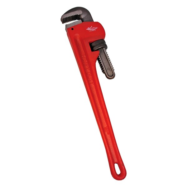 K-Tool International® - 3" x 18" Serrated Jaws Cast Iron Straight Pipe Wrench