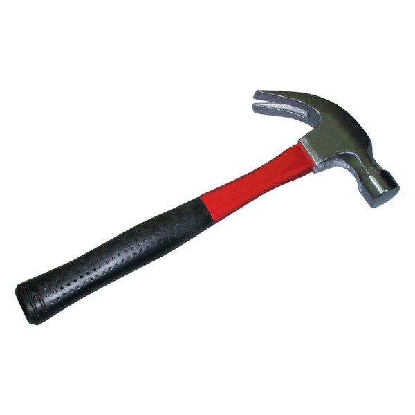 K-Tool International® - 20 oz. Fiberglass Handle Smooth Face Curved Claw Hammer