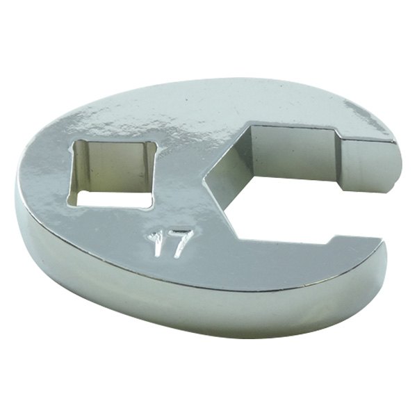 K-Tool International® - 3/8" Drive 17 mm 6-Point Chrome Flare Nut End Crowfoot Wrench