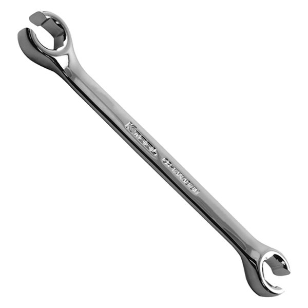 K-Tool International® - 3/8" x 7/16" 6-Point Chrome Straight Double End Flare Nut Wrench