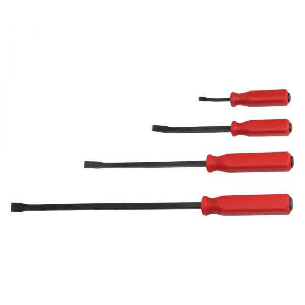 K-Tool International® - 4-piece 8" to 24" Curved End Strike Cap Screwdriver Handle Pry Bar Set