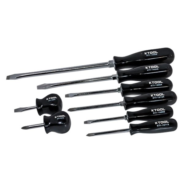 K-Tool International® - 8-piece Dipped Handle Phillips/Slotted Mixed Screwdriver Set