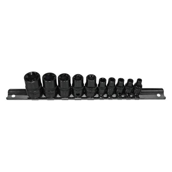K-Tool International® - Mixed Drive Size External Torx Socket Set 10 Pieces