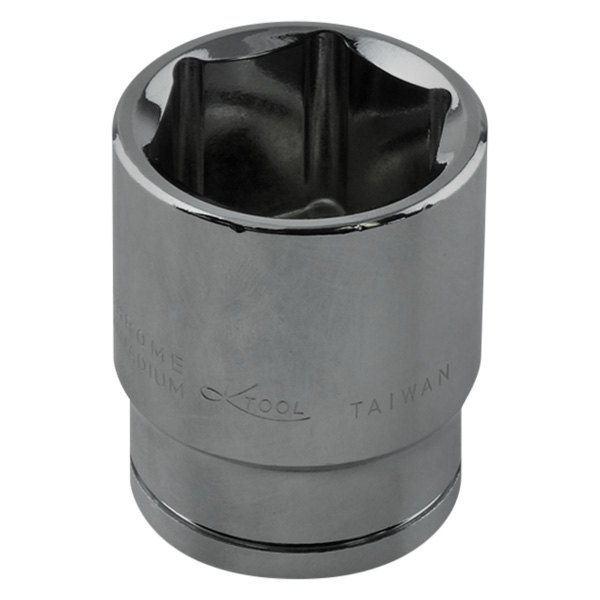 K-Tool International® - 1/2" Drive 1" 6-Point SAE Shallow Socket