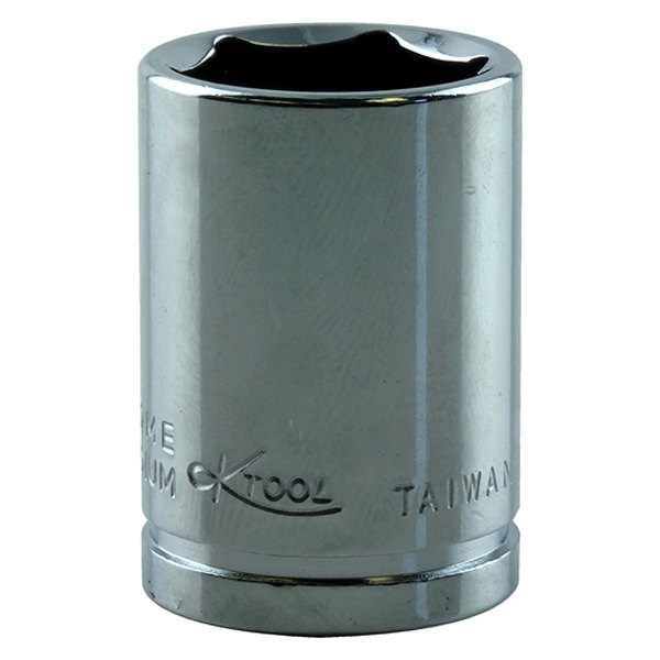 K-Tool International® - 3/8" Drive 18 mm 6-Point Metric Standard Socket