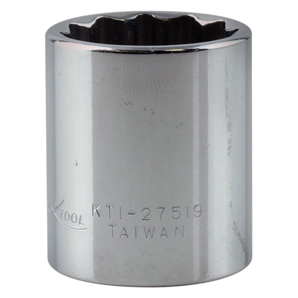 K-Tool International® - 3/8" Drive 19 mm 12-Point Metric Shallow Socket