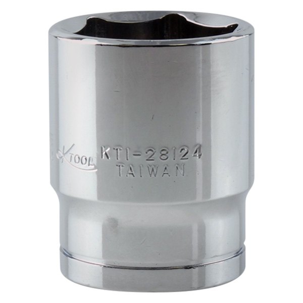 K-Tool International® - 1/2" Drive 24 mm 6-Point Metric Standard Socket