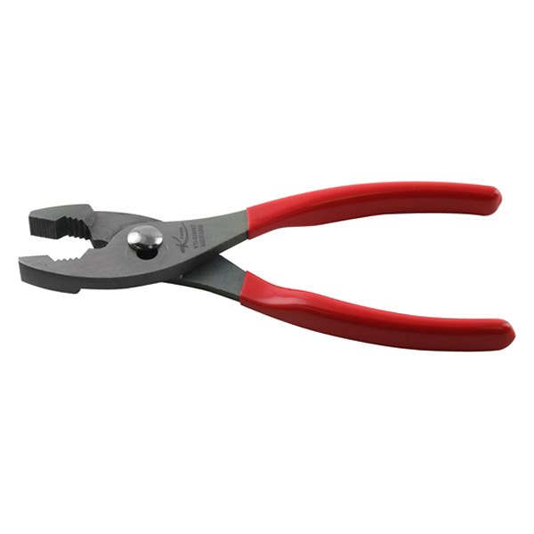 K-Tool International® - 6" Dipped Handle Round Nose Slip Joint Pliers