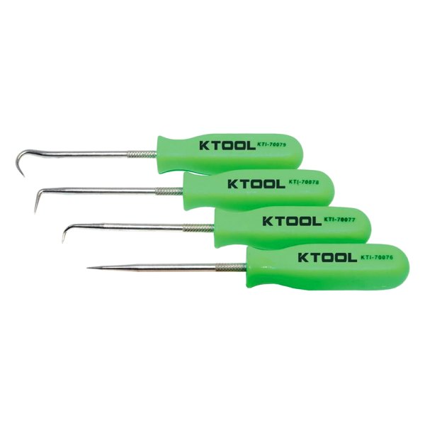 K-Tool International® - 4-Piece Neon Green Mini Pick Set