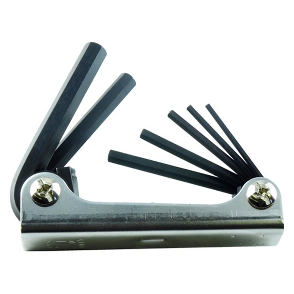 K-Tool International® - 7-Piece 2.5 mm to 7 mm Metric Folding Hex Keys