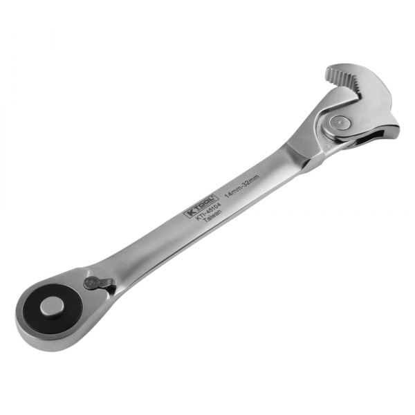 K-Tool International® - 32 mm Serrated Jaws Squre Drive Double End Rapid Pipe Wrench