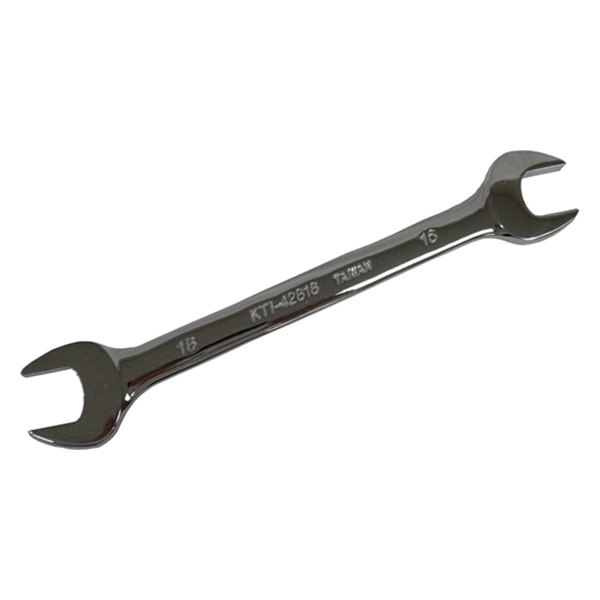 K-Tool International® - 16 mm x 18 mm Rounded Chrome Double Open End Wrench