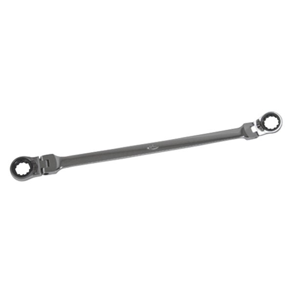 K-Tool International® - 5/16" x 3/8" Spline Flexible Head 72-Teeth Reversible Ratcheting Chrome Double Box End Wrench